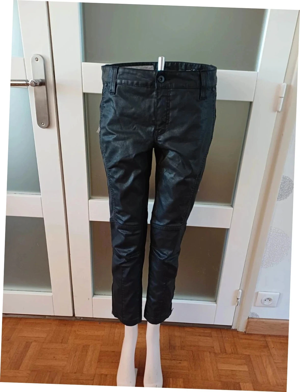 Pantalon slim noir enduit One Step "Le Louise" - Neuf avec étiquette - Taille 29